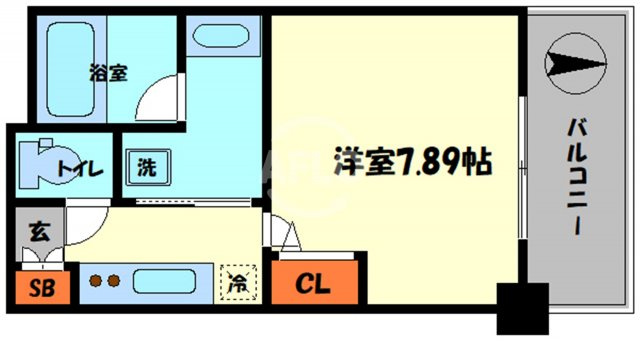 ブリーズガーデン京町堀の間取り|ブリーズガーデン京町堀　広々とした間取り