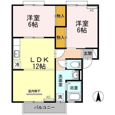 ビラ芳翠の間取り