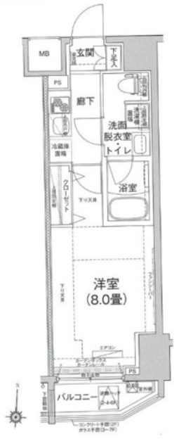 アイルキャナルシティ深川の間取り