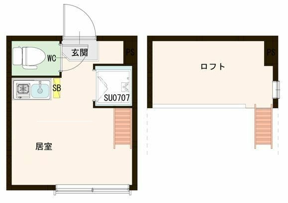ハーモニーテラス菊川の間取り|間取りです。