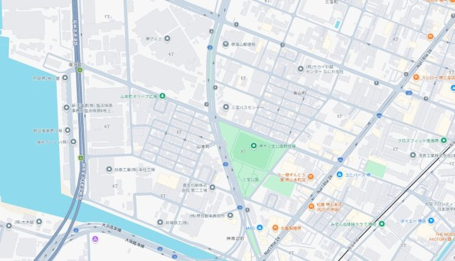 堺市堺区山本町　第1期　新築一戸建ての地図