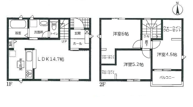【今からご案内可能】知多市新舞子字神田　全6棟の間取り