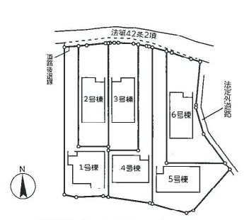 【今からご案内可能】知多市新舞子字神田　全6棟の区画図|全体区画数｜全6棟

◎まずは、お気軽にお問い合わせください。現地を案内しながら周辺環境も見て頂けます。