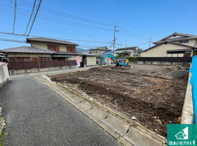 京都市山科区川田西浦町　第1期　新築一戸建ての前面道路含む現地写真|現在の進捗状況です！順調に作業進行中、完成が待ち遠しいです！詳細の間取り等、お気軽にお問い合わせください！
