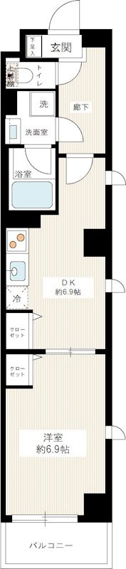 DIPS日暮里 の間取り|間取りです。