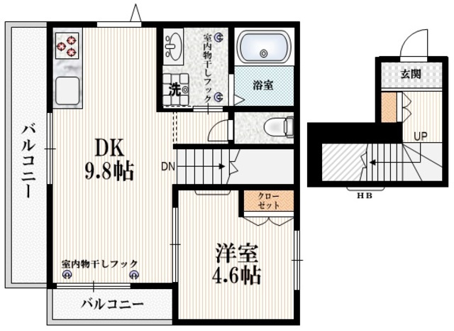 Ｆｒｅｅ　ｓｋｙ　ＩＩＩの間取り|★１フロア１世帯　最上階　角部屋３面採光★