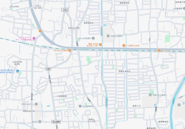 京都市山科区川田西浦町　第1期　新築一戸建ての地図