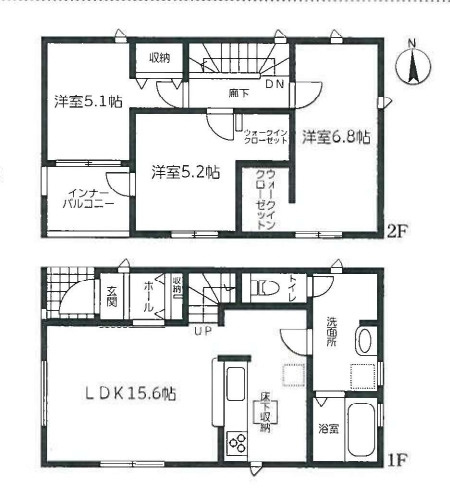 【今からご案内可能】知多市新舞子字神田　全6棟の間取り