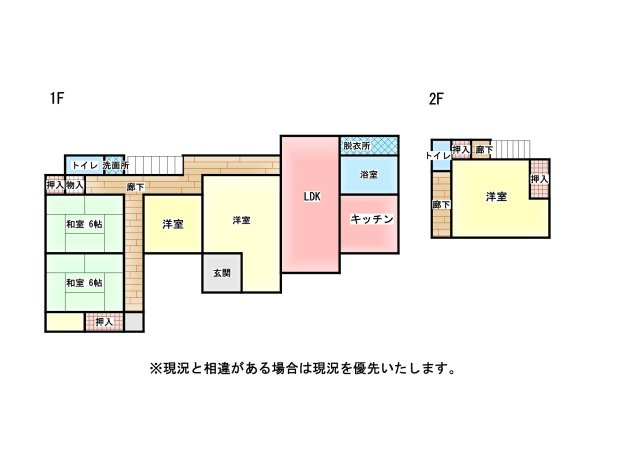 館山市館山　戸建の間取り
