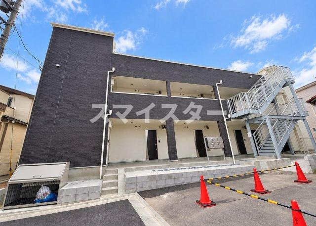 船橋市宮本６丁目のアパートのエントランス