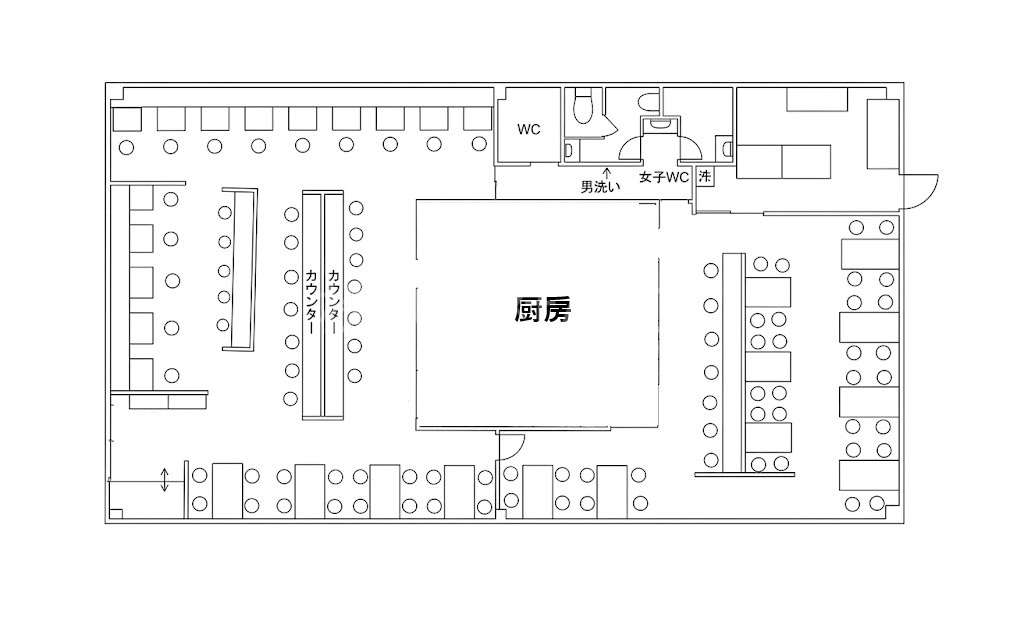 交野市倉治１丁目一棟貸店舗の間取り