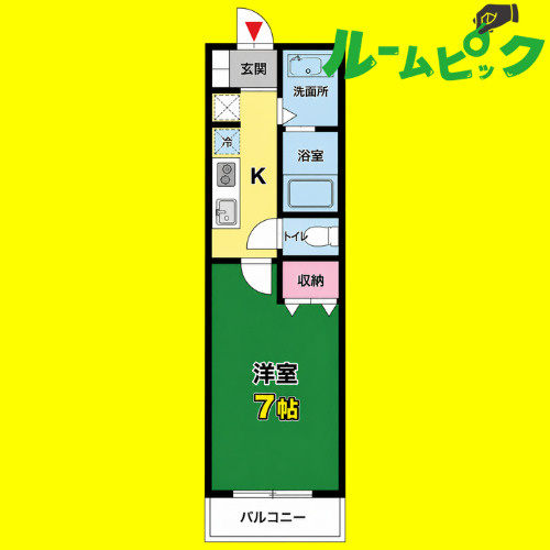 ブランメゾン吹上　名古屋市賃貸　仲介手数料無料の間取り