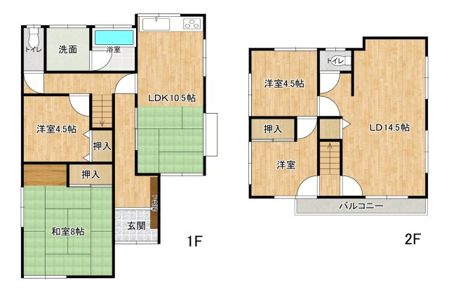 中古戸建　高崎市浜川町の区画図