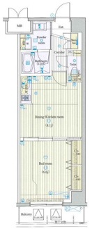 【間取り】 | ジーコンフォートウエスト新横浜 | 間取りです。
