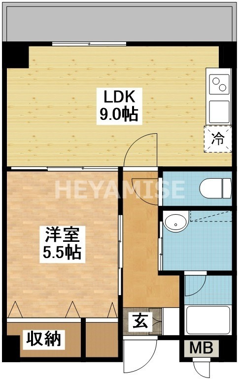 デ・クメール蛍茶屋東の間取り