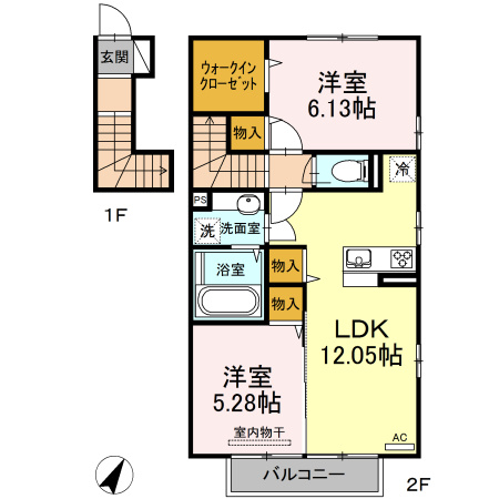 クレセントⅠの間取り