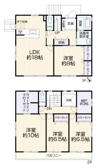 垂水区神和台3丁目　中古戸建ての間取り