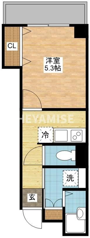 デ・クメール宝町の間取り