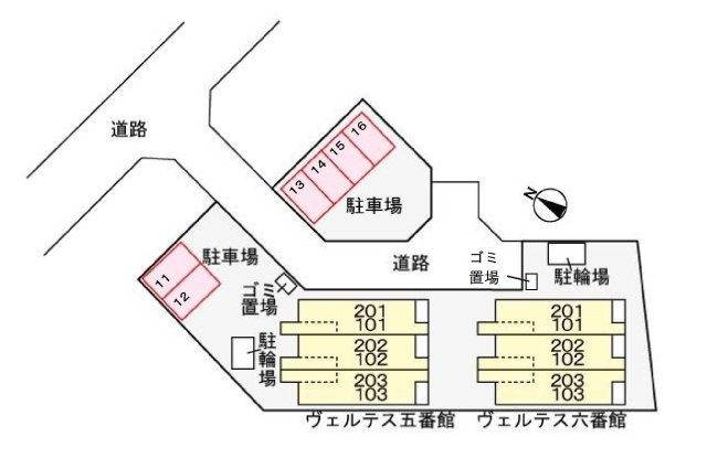 ヴェルテス六番館の区画図