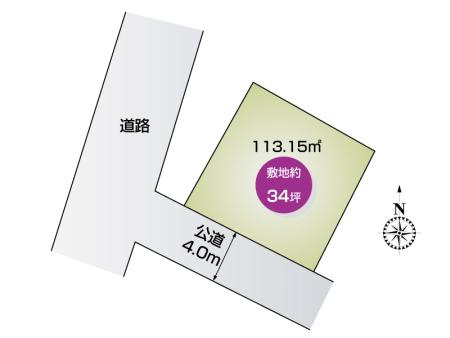 熊谷市銀座1丁目　区画図