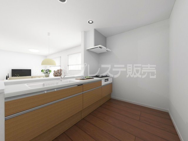 奈良市中山町西２丁目の新築一戸建のキッチン|キッチン完成イメージ／人気の対面キッチン♪