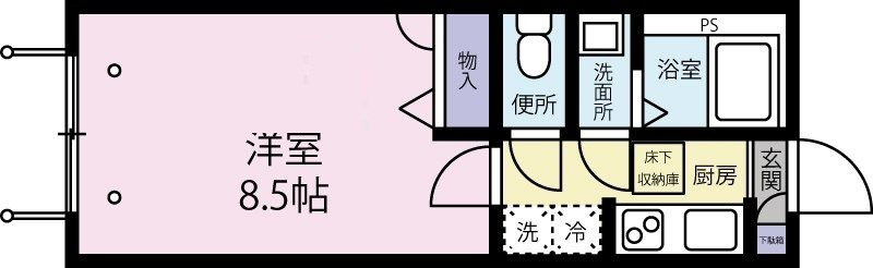 PARKS・K都立家政の間取り|間取りです。