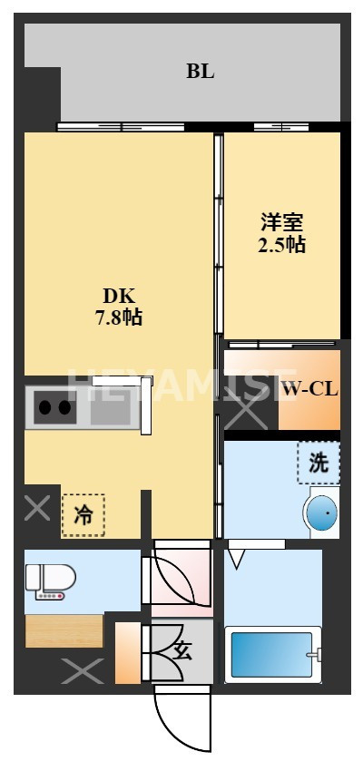 フロンティアききつⅡの間取り