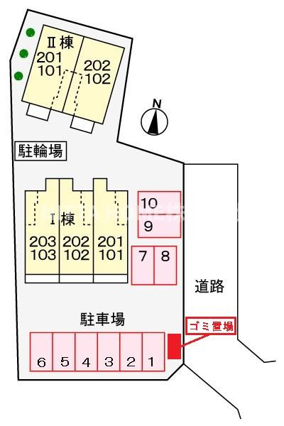 ラ　ビアンデ篠山Ⅰの区画図