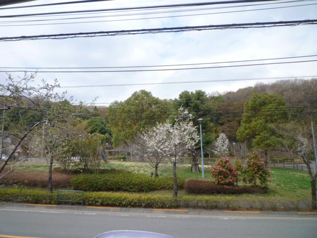 窓からの眺望は目の前が公園で１階でも陽当り眺望共に良好です♪