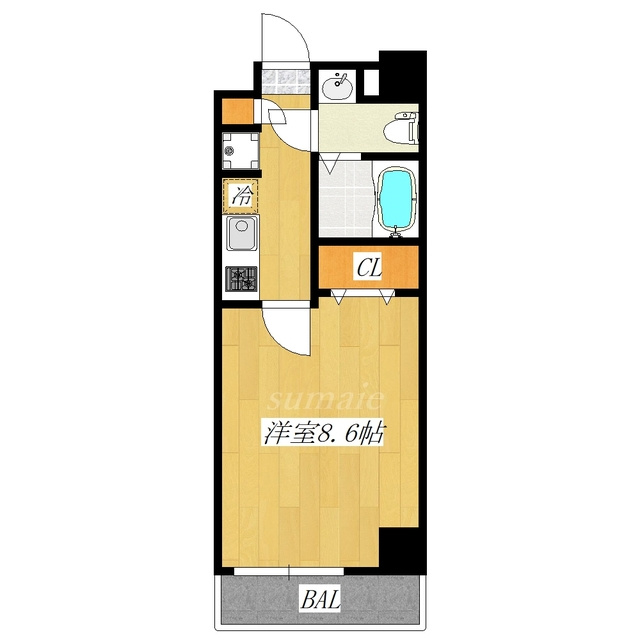 アルファコート浮間２の間取り|北東向きのお部屋です☆