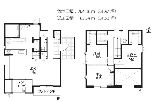 クレストタウンかすみヶ丘9-8号棟の間取り