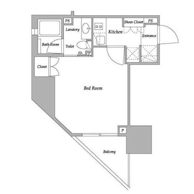 パークアビタシオン麻布十番の間取り|間取りです。