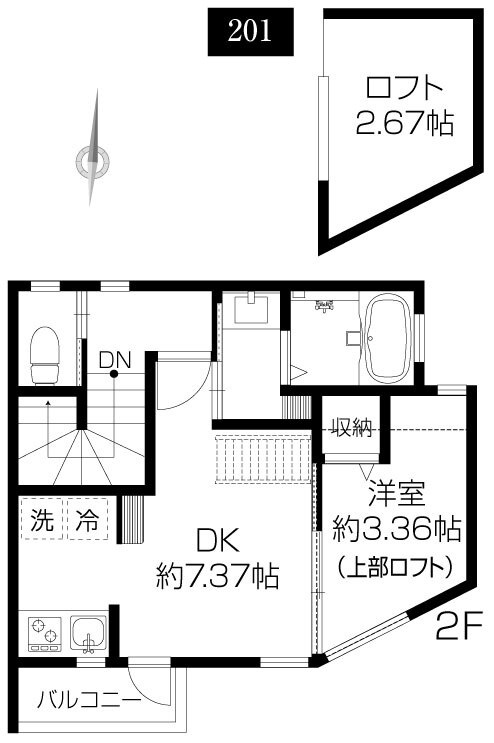 ＣＳ　ＧＡＲＤＥＮ　小川の間取り