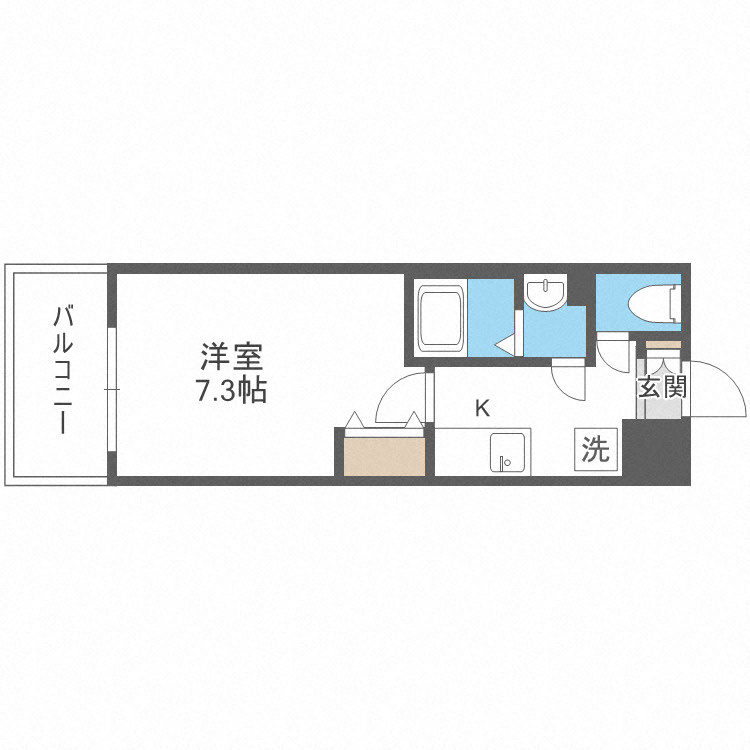 フォレ長堀通南の間取り