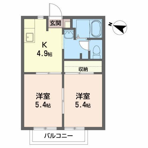 アメニティタウンＡの間取り