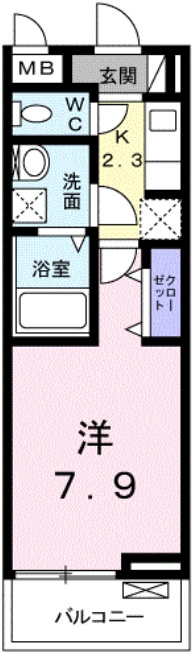 ジェルメ所沢の間取り