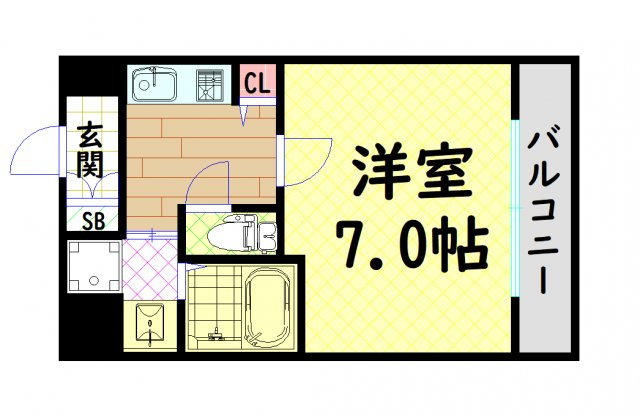 【間取り】 | エクシード弁天町Ⅲ