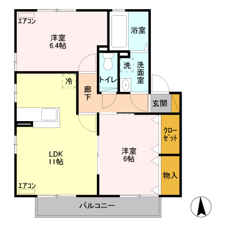 【間取り】 | リビングタウン佐久平C
