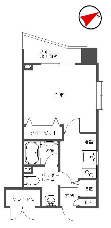 ステージグランデ本郷の間取り|１Ｋ