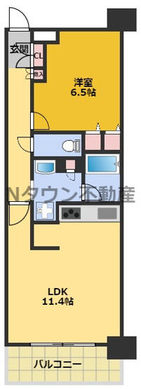 【間取り】 | プレサンス ロジェ 名古屋駅 NORTH FRONT | 間取りです