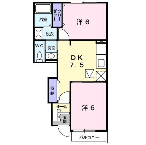 【間取り】 | ベルデ榊　Ａ