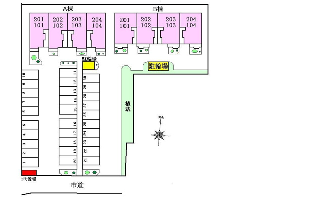 【駐車場】 | ベルデ榊　Ａ