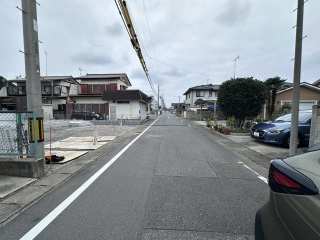 新築　前橋市山王町１丁目　Heartful　Town　A号棟の前面道路含む現地写真|現地写真　東側接道幅員約6ｍ