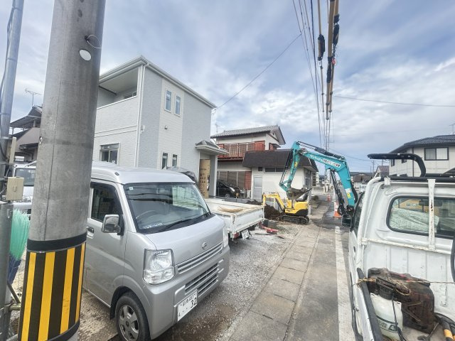 新築　前橋市山王町１丁目　Heartful　Town　A号棟の駐車場|現地写真　駐車スペースは並列2台分可能です！
