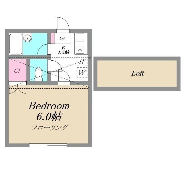 パレドール一之江の間取り|間取りです。