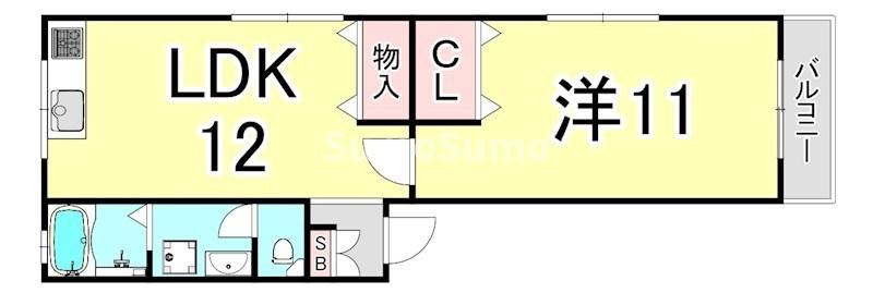 マンションアラスカの間取り
