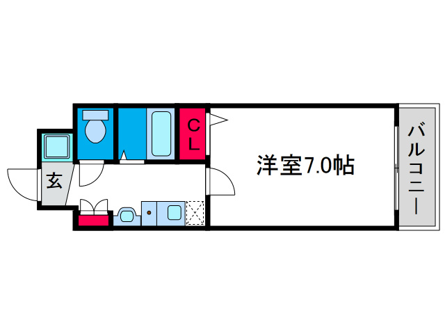 エスリードコート難波ウエストの間取り