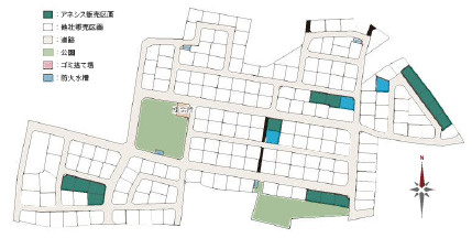 クレストタウンかすみヶ丘12-12号棟の区画図