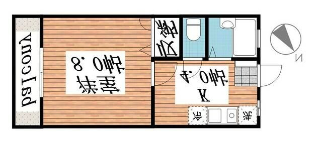 ハイツオズワルドⅠの間取り