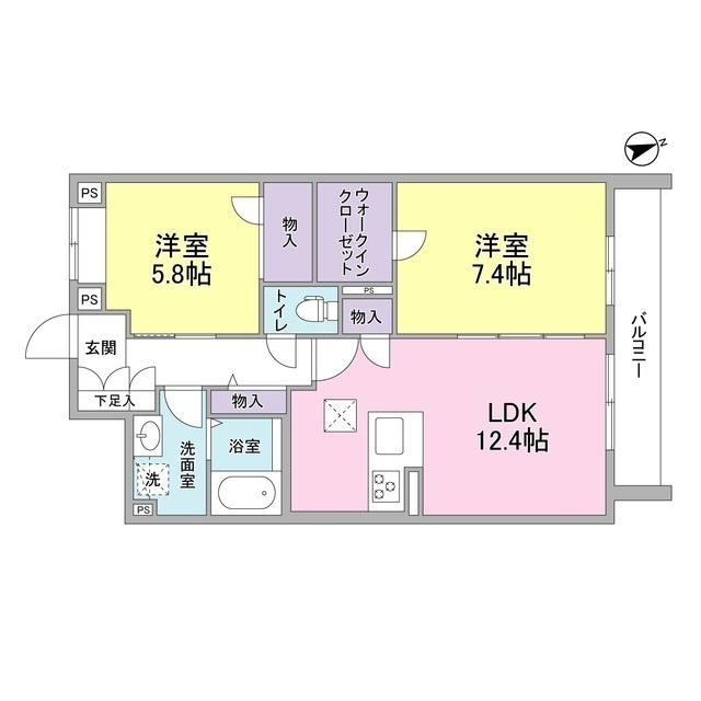 ハープアベニュー長岡京の間取り